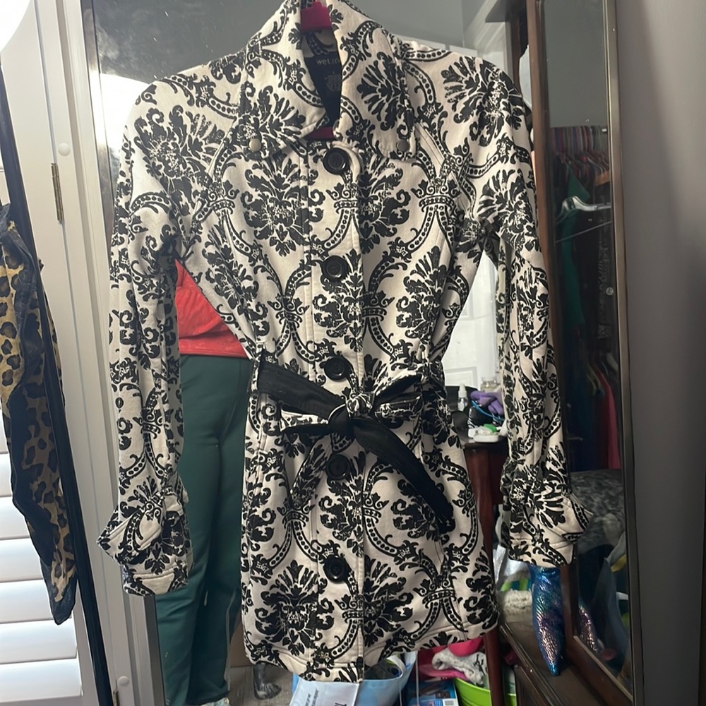 Black & White Fleece Jacket